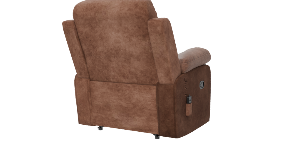 Stylish Modern Recliner Armchair 3D Model - Professional 3D Model Render 6