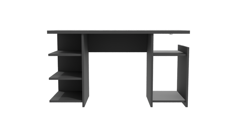 Black Gaming Desk Model 3D - Professional 3D Model Render 11