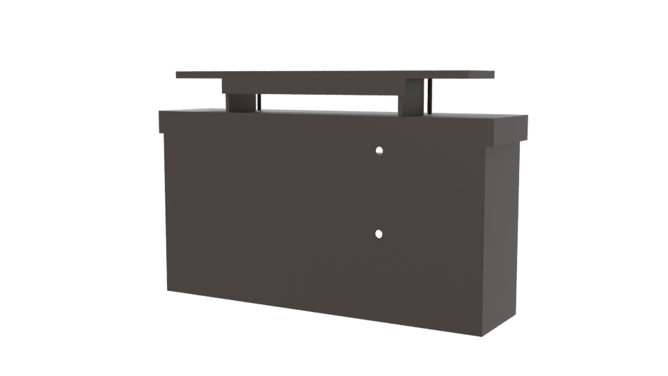 Minimalist Storage Cabinet 3D Model - Professional 3D Model Render 6