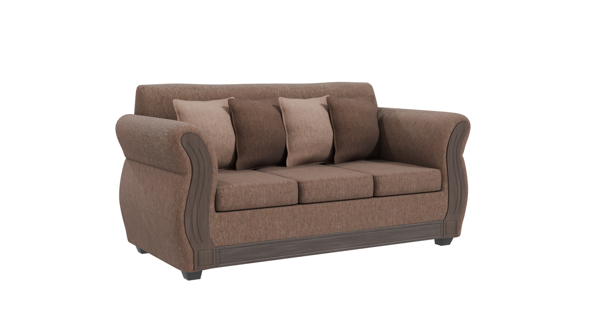 Essenza David-S Three-Seat Sofa 3D - Professional 3D Model Render 10
