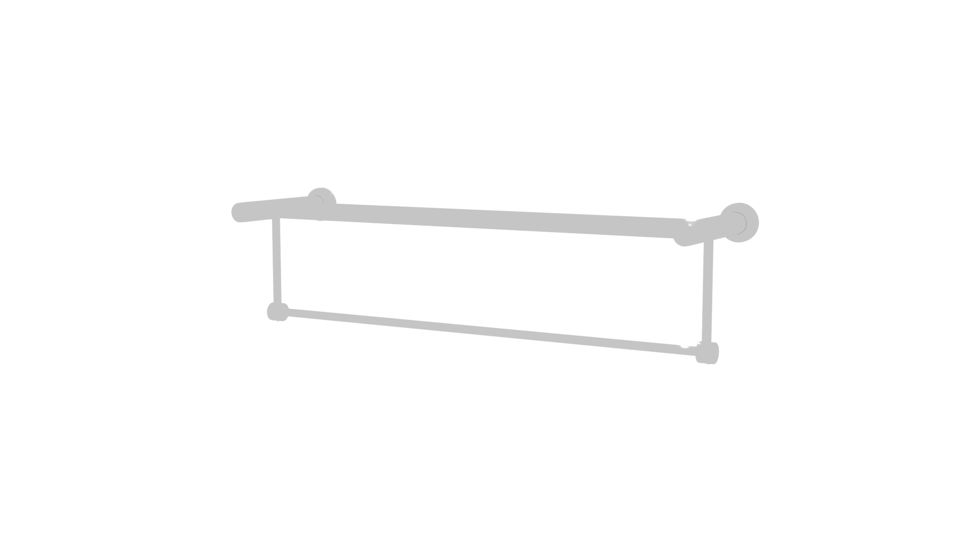 Stylish Metal Towel Rack 3D - Professional 3D Model Render 24