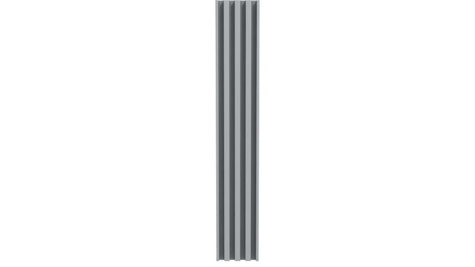 Vertical Slatted Wall Panel Model - Professional 3D Model Render 11
