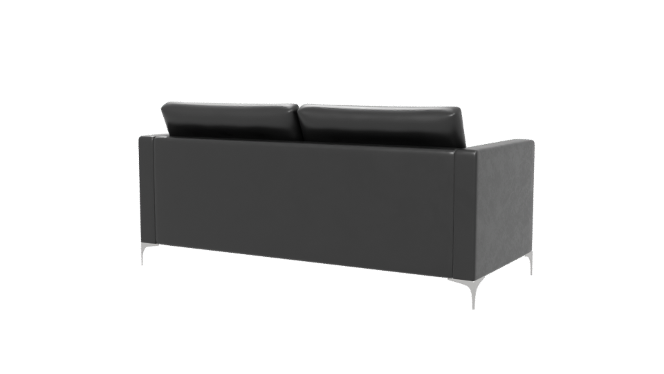 Contemporary Black Sofa 3D Model - Professional 3D Model Render 6