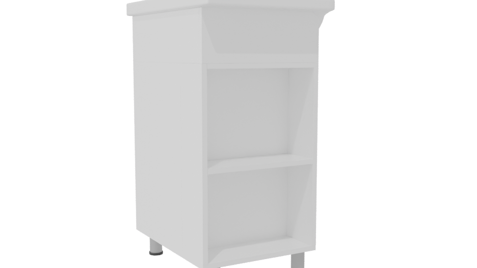 Minimalist Bathroom Sink Unit 3D Model - Professional 3D Model Render 7