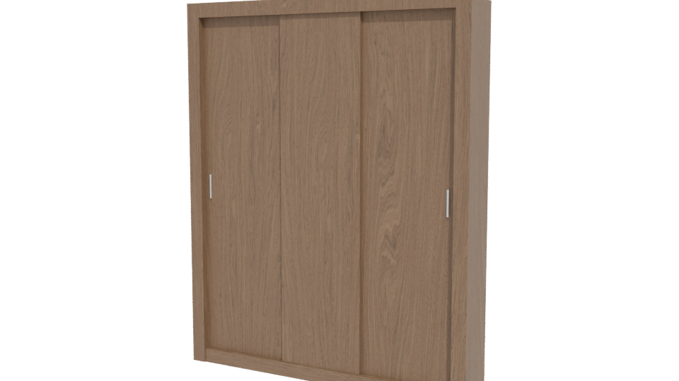 Stylish Wooden Storage Cabinet 3D - Professional 3D Model Render 12