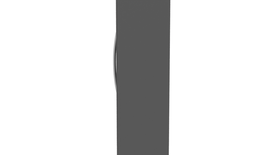 Sleek Black Refrigerator 3D Model - Professional 3D Model Render 2