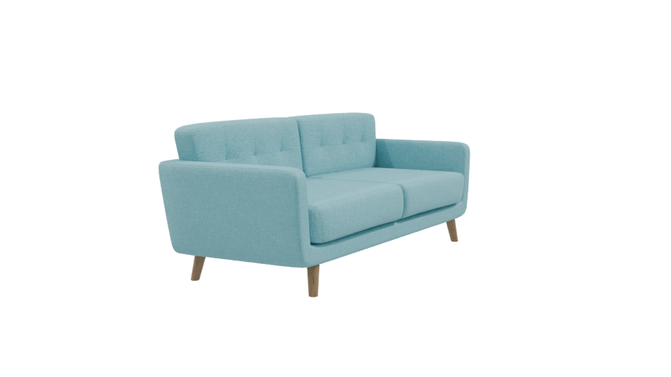 Stylish Mid-Century Sofa Model - Professional 3D Model Render 9