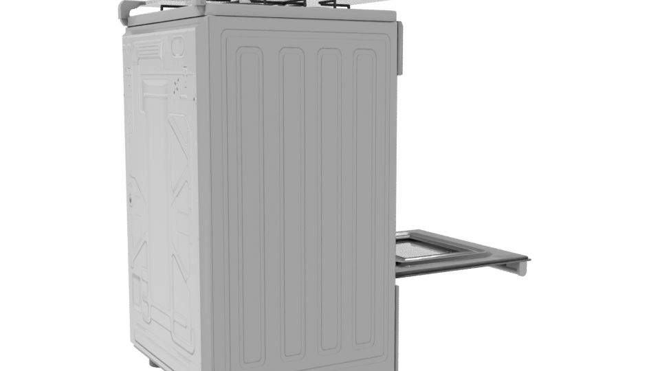 Realistic Kitchen Oven 3D Model - Professional 3D Model Render 7