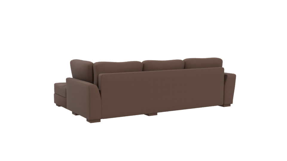 Elegant Modern Sectional Sofa 3D Model - Professional 3D Model Render 4