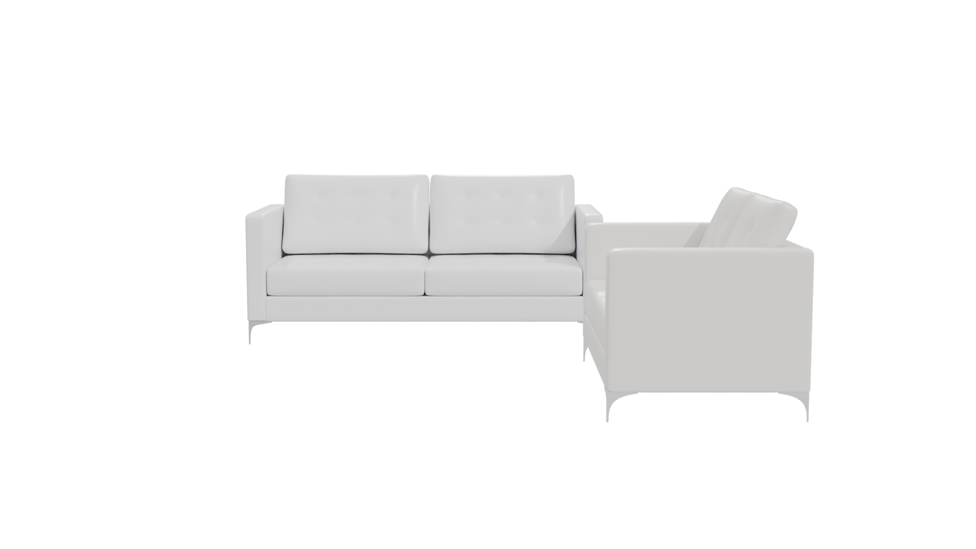 Luxurious Modern Sectional Sofa 3D Model - Professional 3D Model Render 11