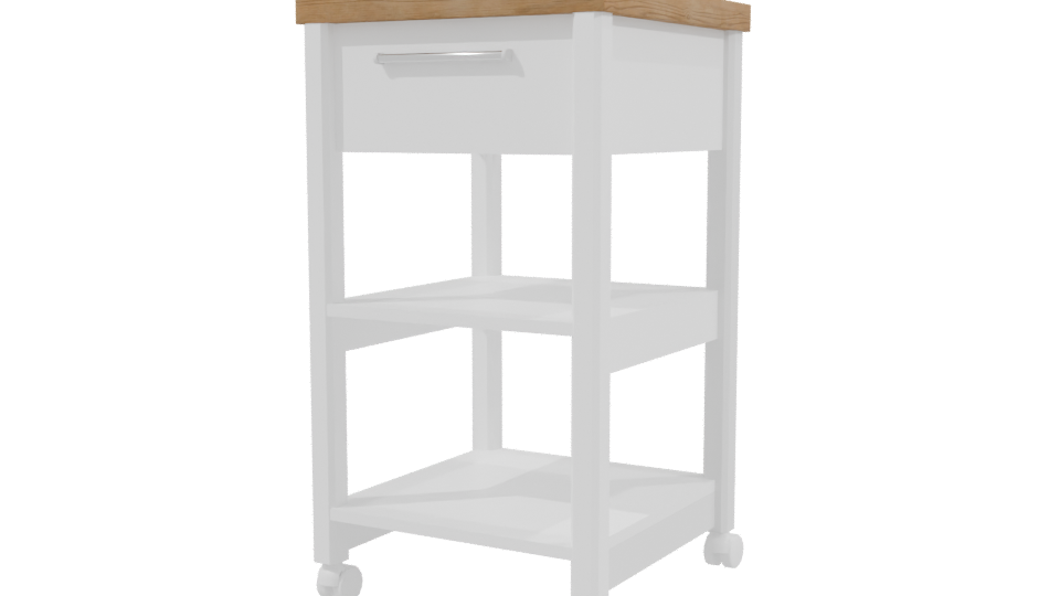 Stylish Nightstand 3D Model - Professional 3D Model Render 3