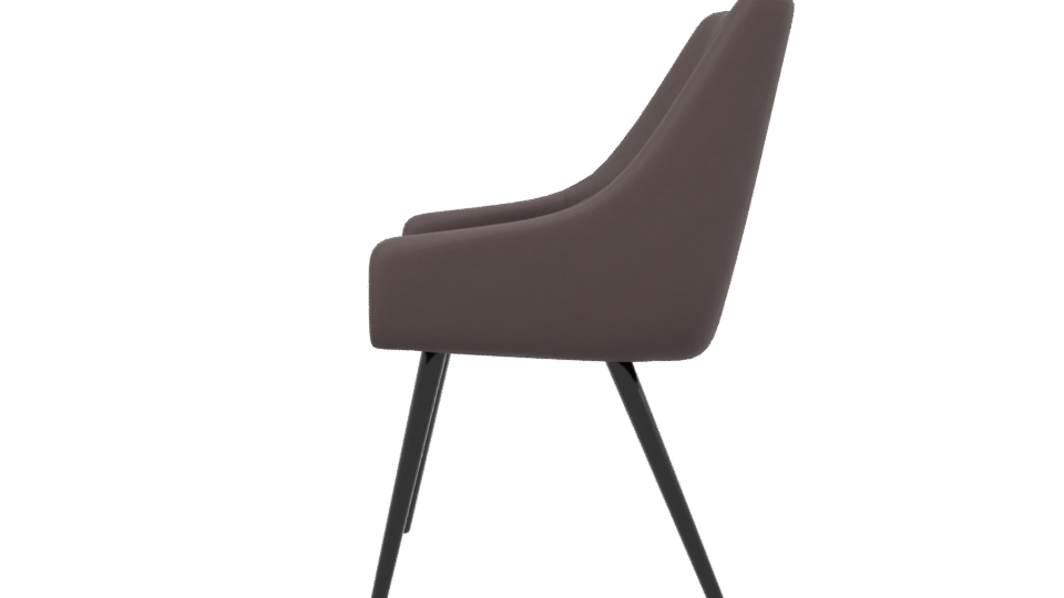 Contemporary Fabric Accent Chair 3D Model - Professional 3D Model Render 2