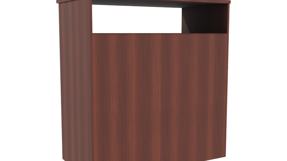 Contemporary Wooden Storage Cabinet 3D - Professional 3D Model Render 4