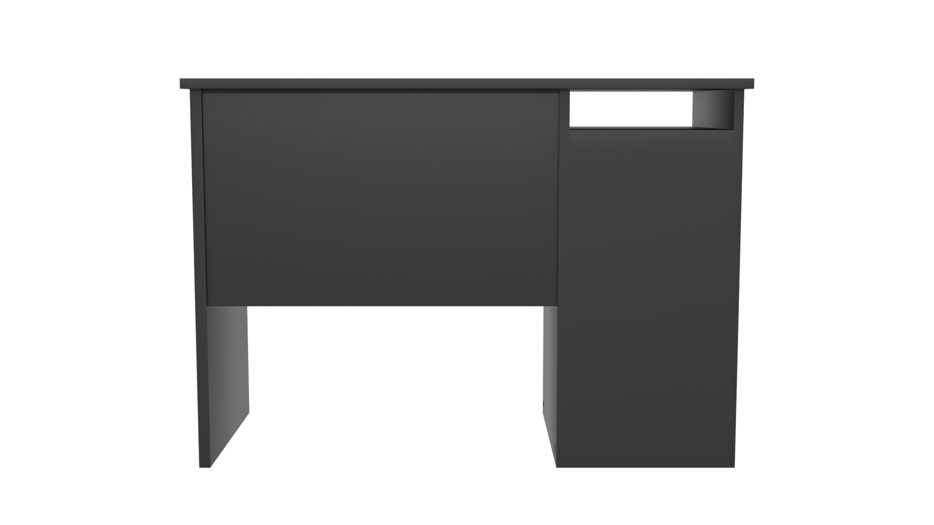 Stylish Black Writing Desk 3D - Professional 3D Model Render 5