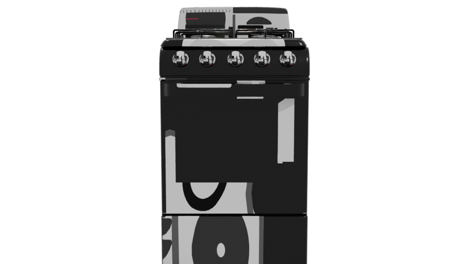 Modern Kitchen Stove 3D Model - Professional 3D Model Render 11