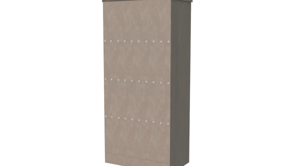 Stylish Minimalist Wooden Storage Cabinet 3D Model - Professional 3D Model Render 6