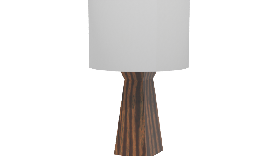 Minimalist Wooden Table Lamp 3D - Professional 3D Model Render 12