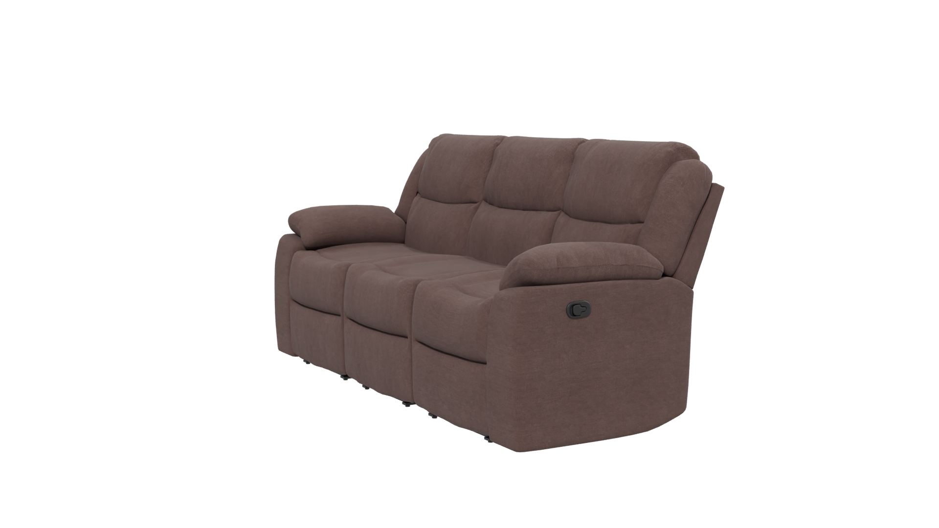 Reclinable Microfiber Sofa 3D Model - Professional 3D Model Render 13