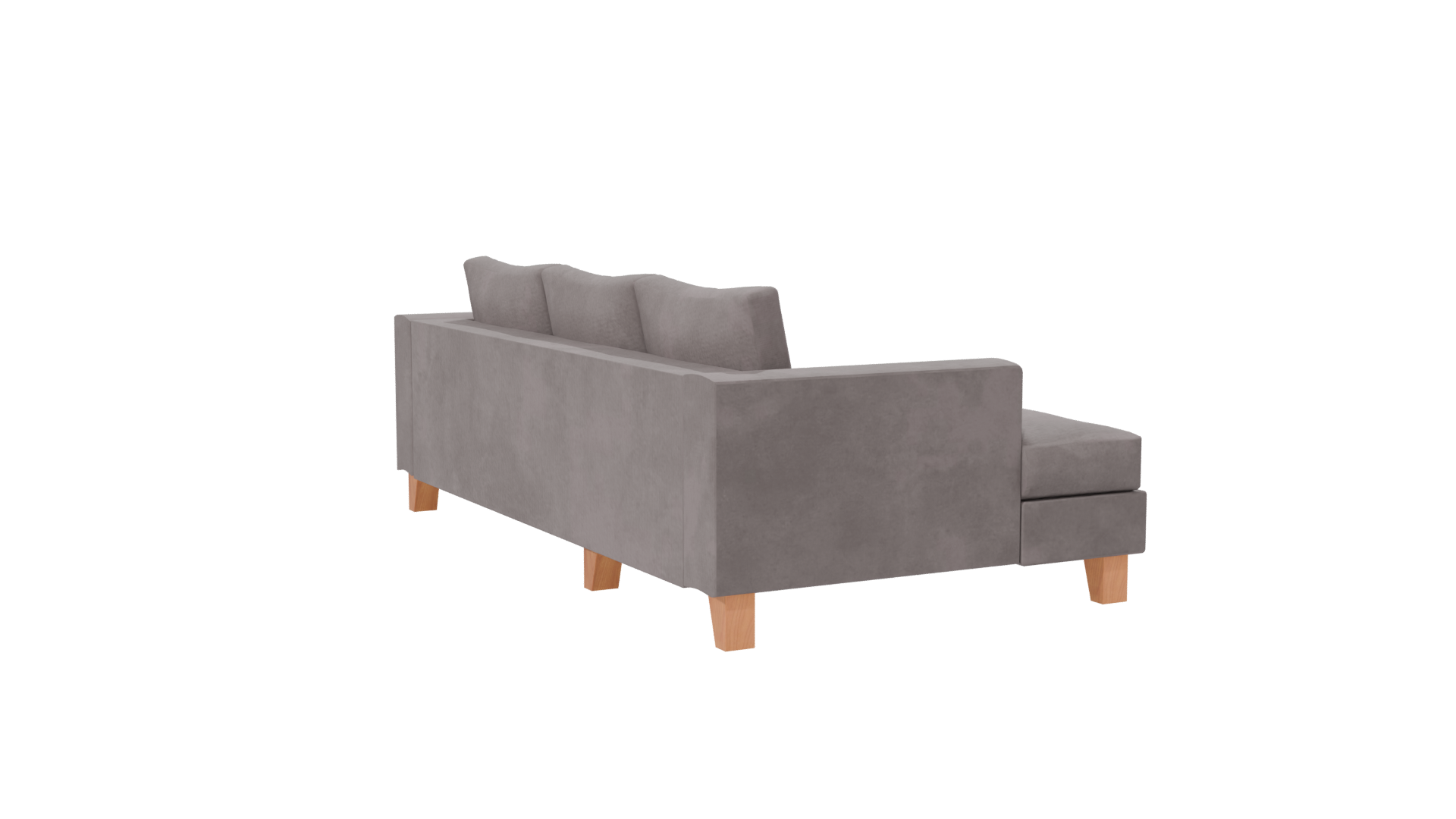 Contemporary Fabric Sectional Sofa 3D Model - Professional 3D Model Render 7