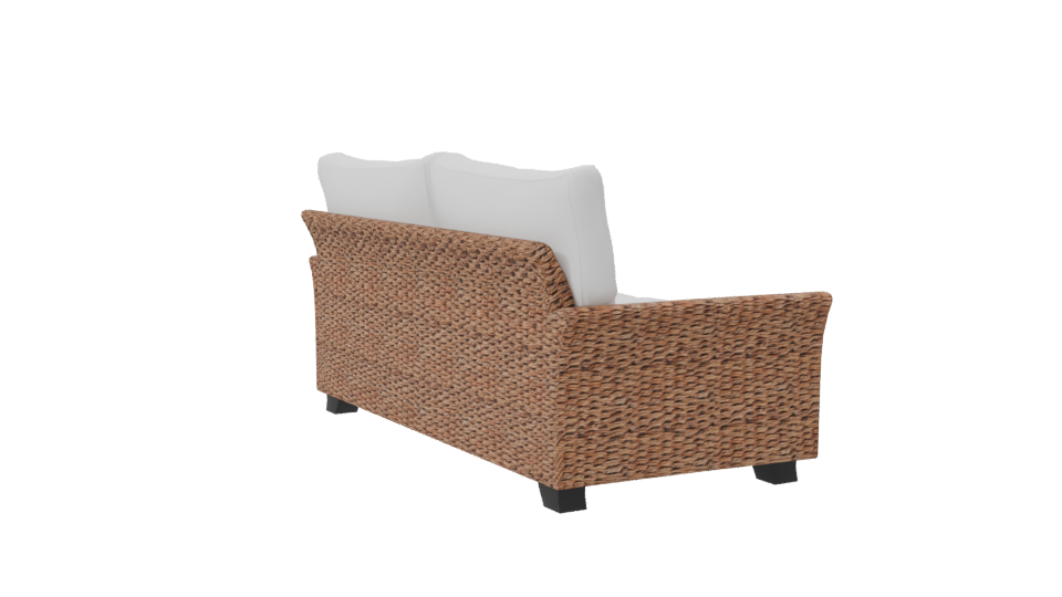 Stylish Outdoor Rattan Sofa 3D Model - Professional 3D Model Render 7