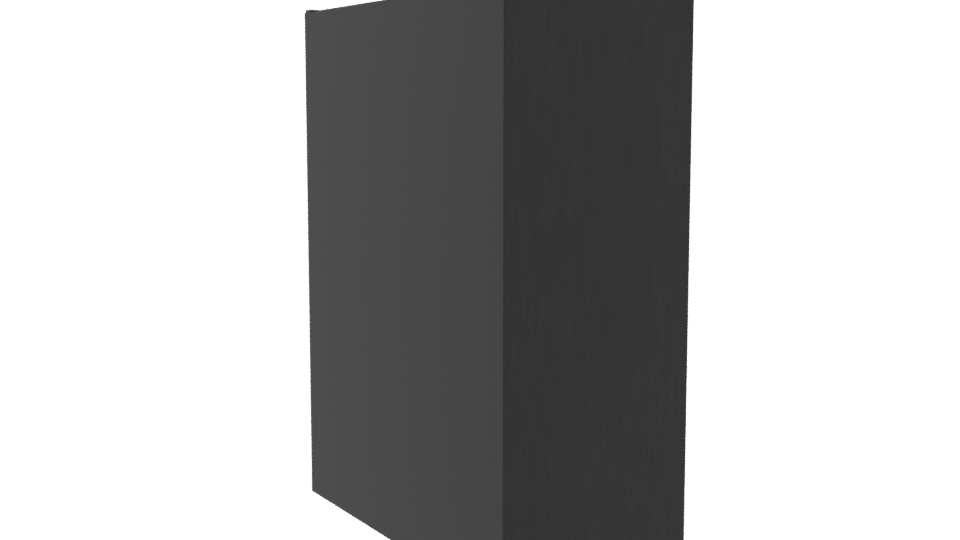 Minimalist Black Bookshelf 3D Model - Professional 3D Model Render 7