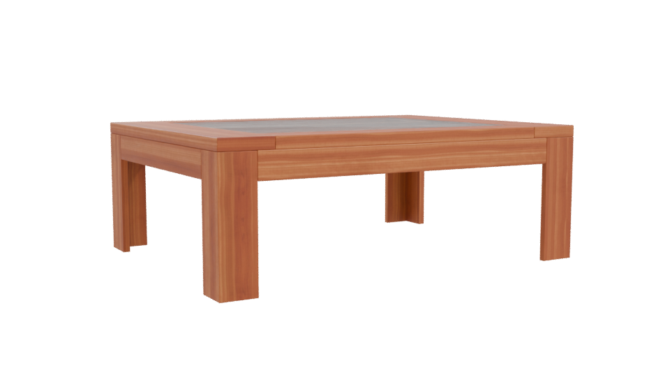 Stylish Wooden Coffee Table 3D - Professional 3D Model Render 10