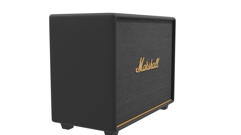 Marshall Bluetooth Speaker 3D Model - Professional 3D Model Render 9