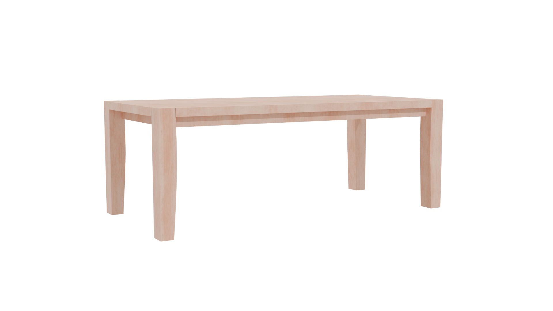 Stylish Minimalist Dining Table 3D - Professional 3D Model Render 4