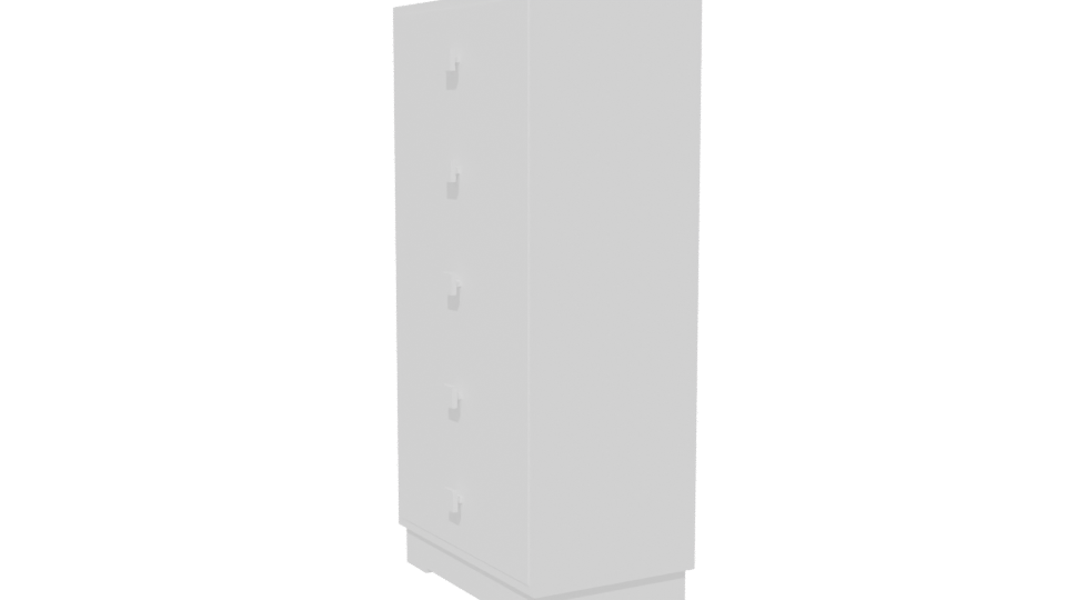 Minimalist Tall Storage Cabinet 3D - Professional 3D Model Render 13