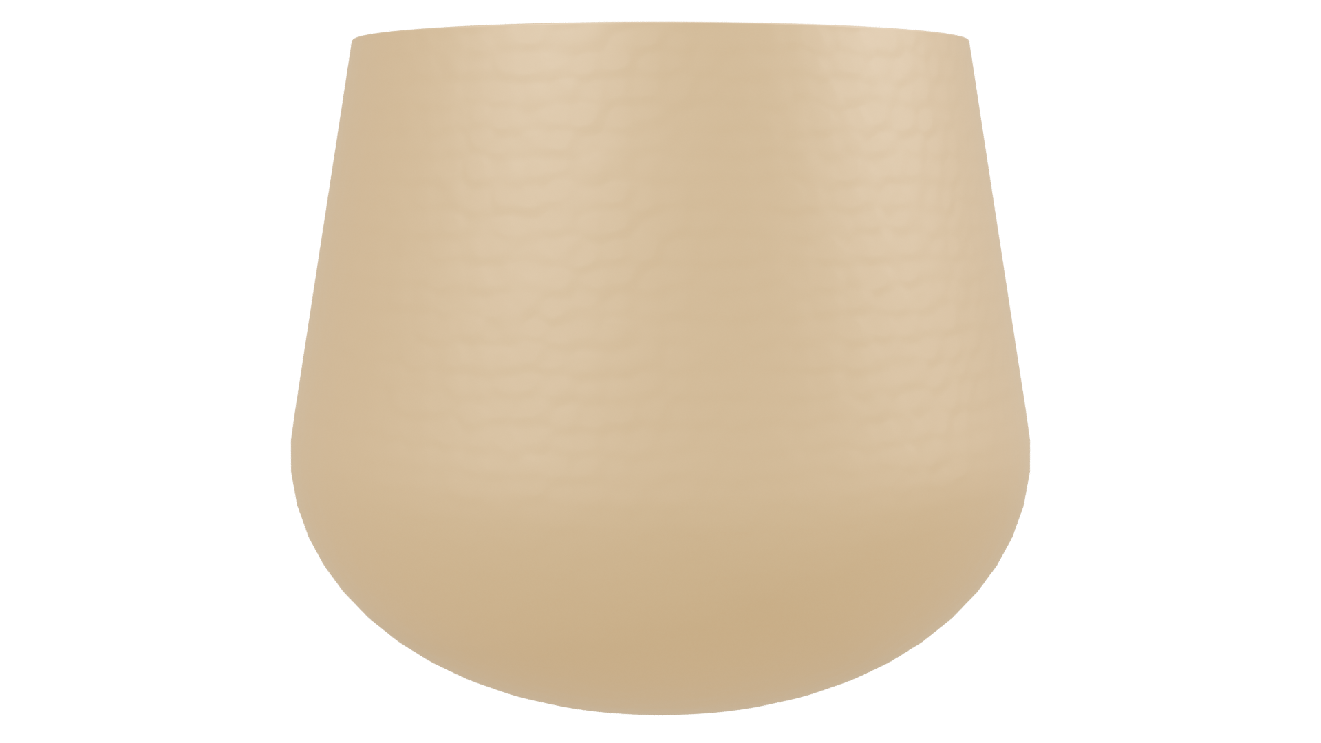 Stylish Metallic Planter 3D Model - Professional 3D Model Render 2