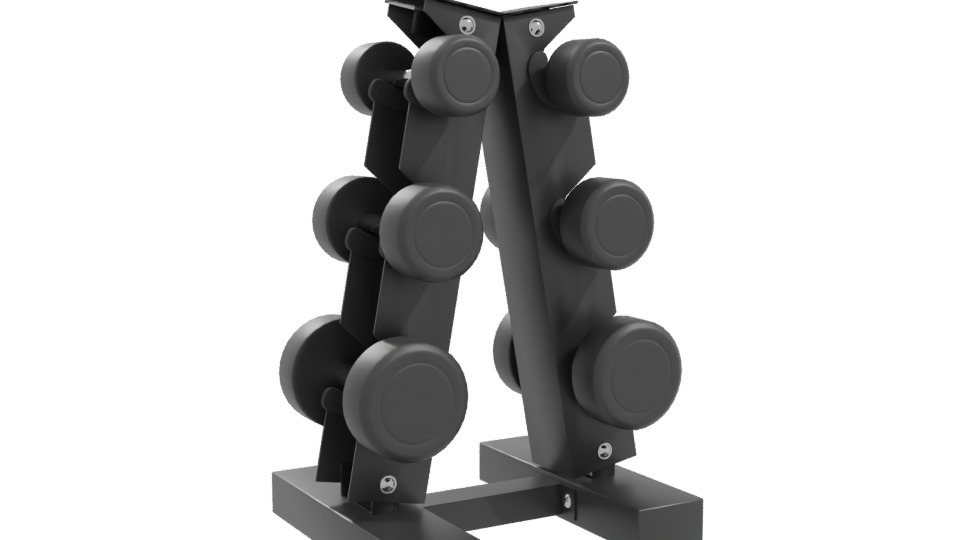 Stylish Weight Rack Model 3D - Professional 3D Model Render 10