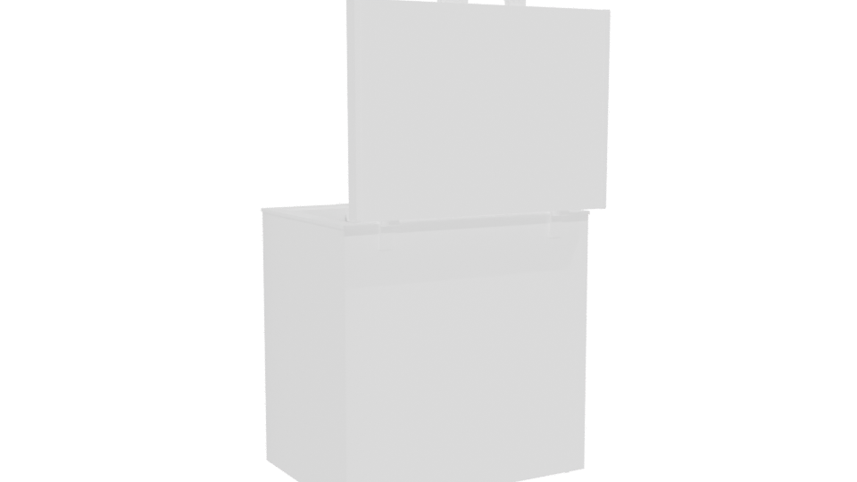 Compact Chest Freezer Model 3D - Professional 3D Model Render 4