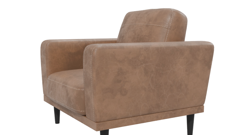 Stylish Modern Lounge Chair 3D - Professional 3D Model Render 13