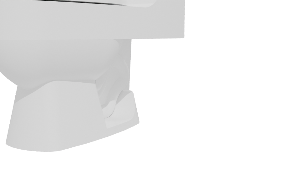 Contemporary Ceramic Toilet 3D Model - Professional 3D Model Render 12