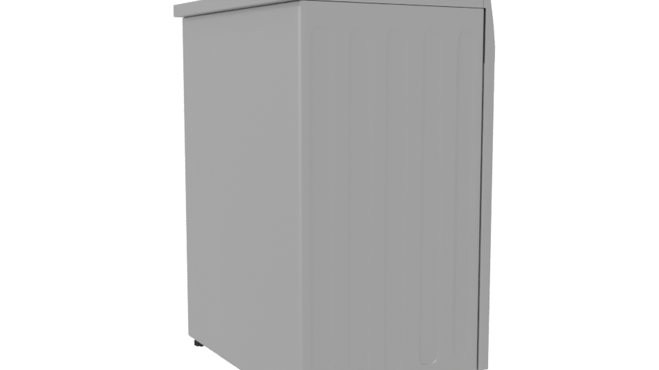 Ultra Slim Washer Dryer 3D Model - Professional 3D Model Render 7