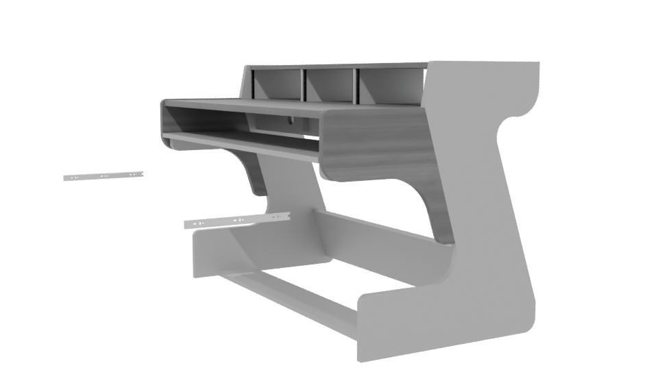 Stylish Modern Desk 3D Model - Professional 3D Model Render 13