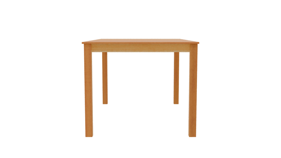 Stylish Wooden Dining Table 3D Model - Professional 3D Model Render 8