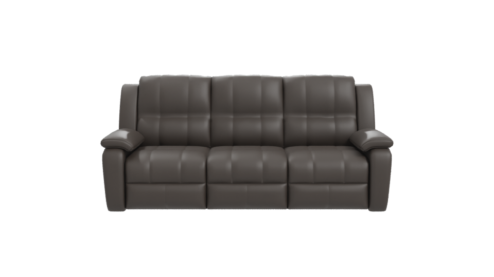 Stylish Brown Leather Sofa 3D Model - Professional 3D Model Render 11