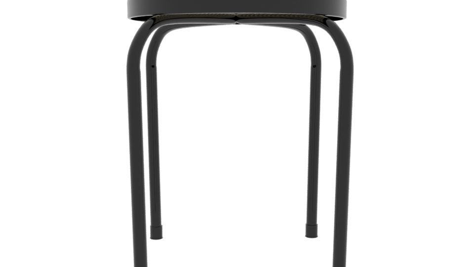 Industrial Metal Stool 3D Model - Professional 3D Model Render 5