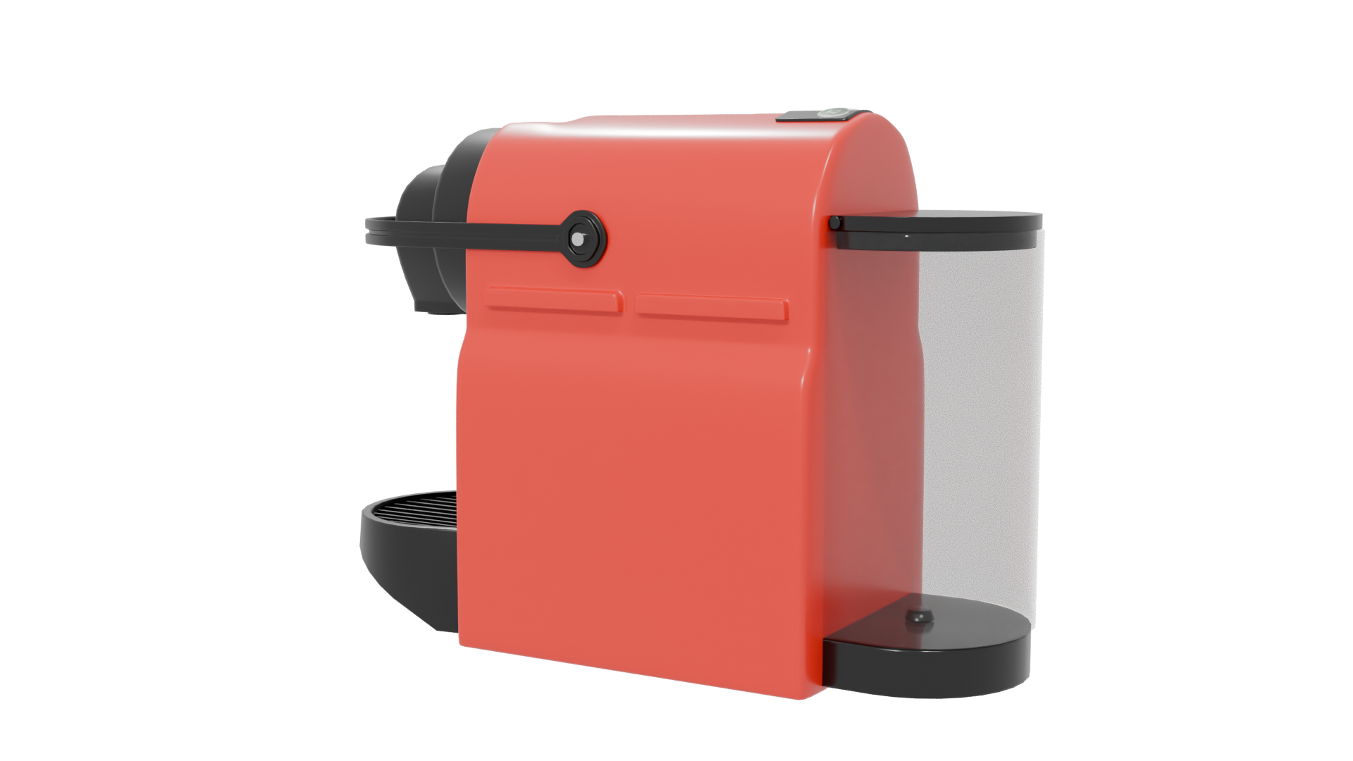 Compact Modern Coffee Machine 3D - Professional 3D Model Render 6