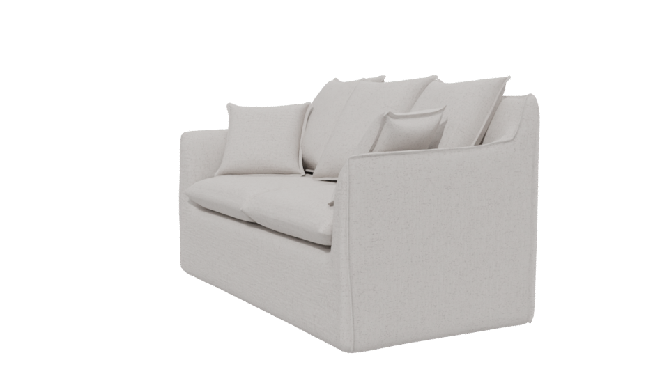 Cozy Modern Fabric Sofa 3D Model - Professional 3D Model Render 13