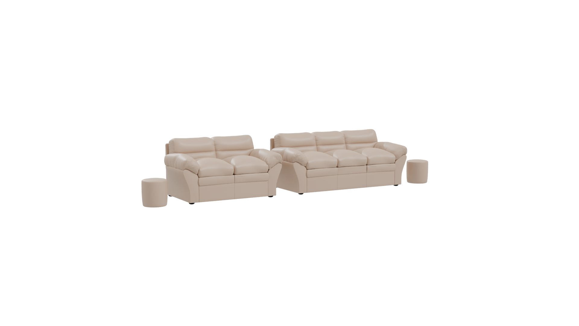 Contemporary Sofa Set 3D Model - Professional 3D Model Render 25