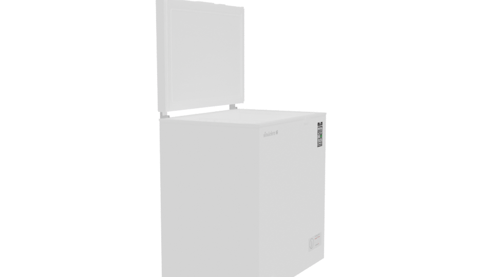 Compact Chest Freezer 3D Model - Professional 3D Model Render 9