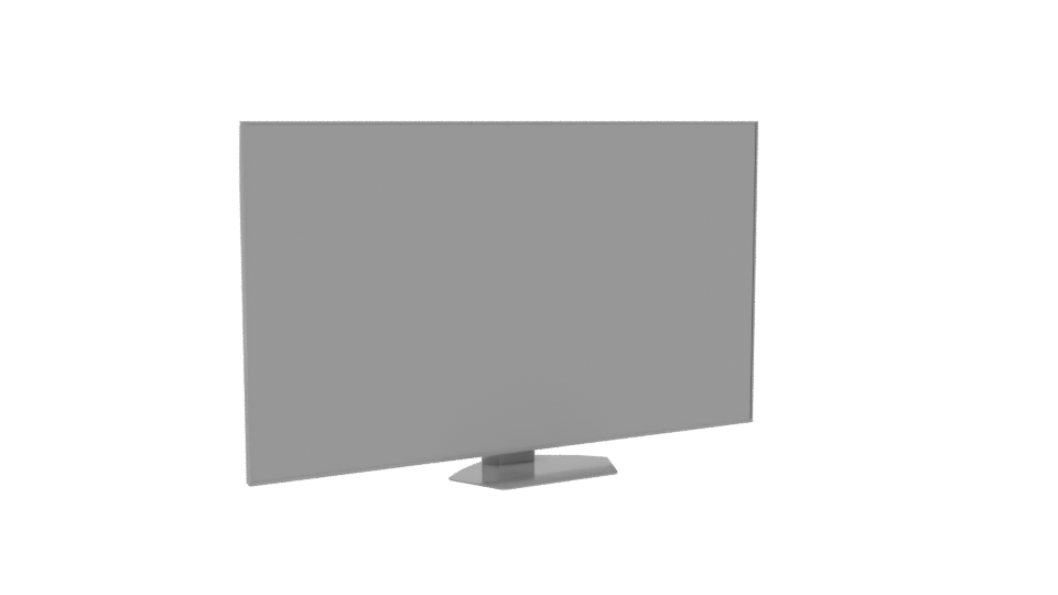 Sleek Modern Flat Screen TV 3D Model - Professional 3D Model Render 10