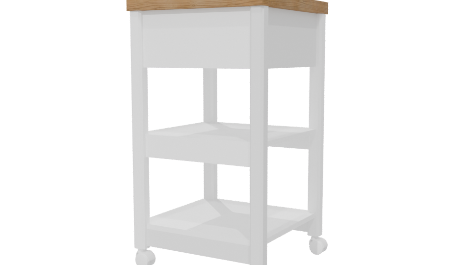 Stylish Nightstand 3D Model - Professional 3D Model Render 6