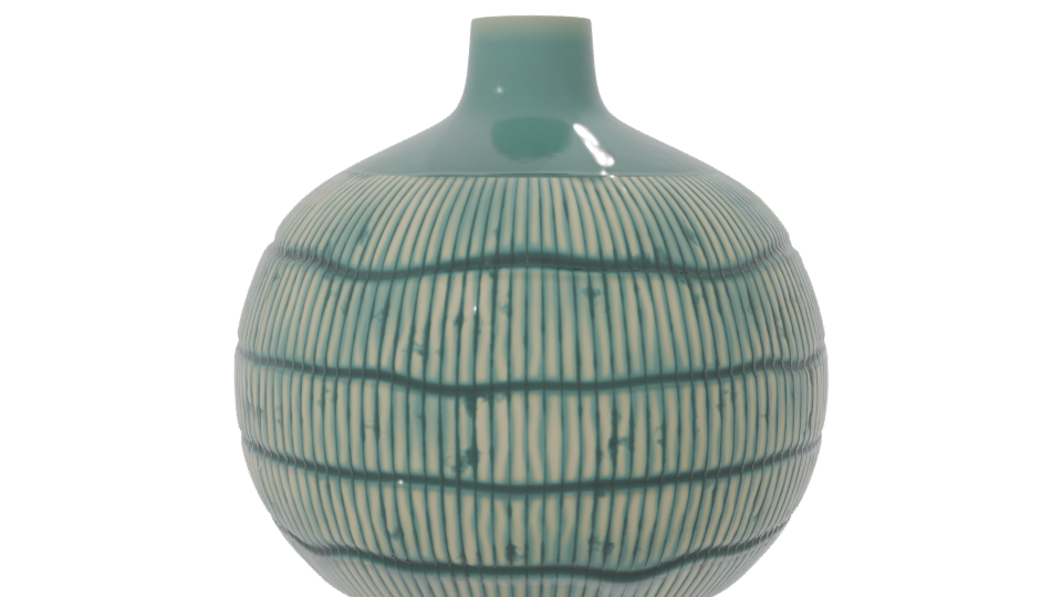 Stylish Ceramic Decorative Vase 3D - Professional 3D Model Render 7