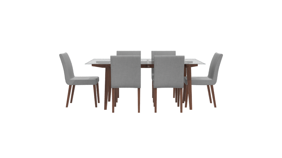 Stylish Dining Table Set 3D - Professional 3D Model Render 11