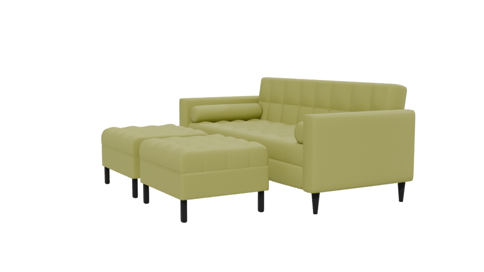 Contemporary Corner Sofa Model - Professional 3D Model Render 13