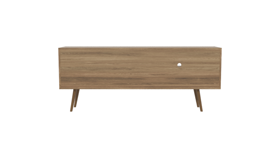 Stylish Wooden TV Stand 3D - Professional 3D Model Render 5