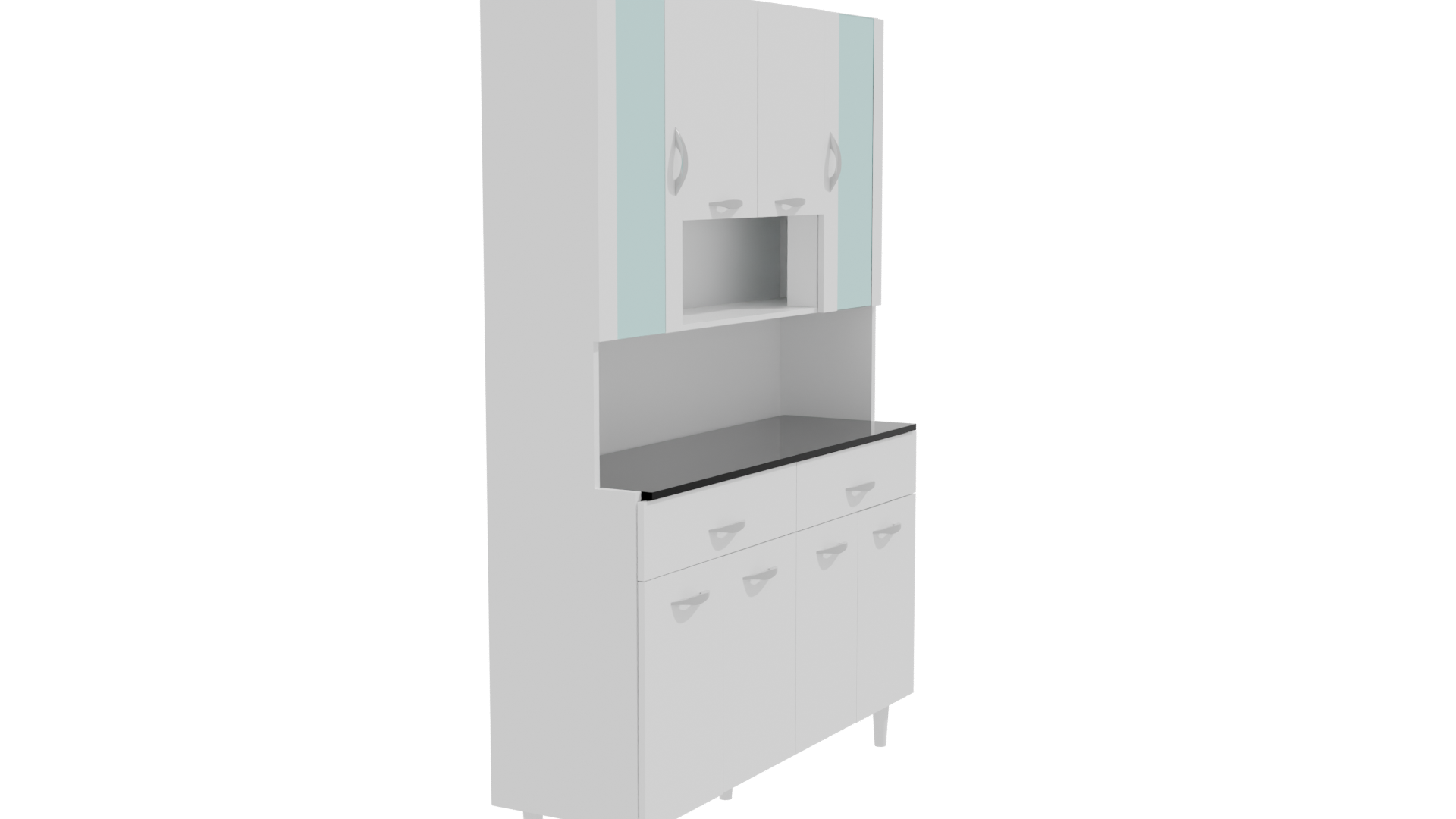 Stylish Kitchen Cabinet 3D Model - Professional 3D Model Render 9